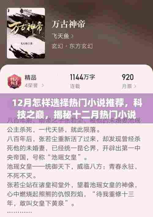 揭秘十二月热门小说阅读神器,科技之巅的阅读之旅推荐