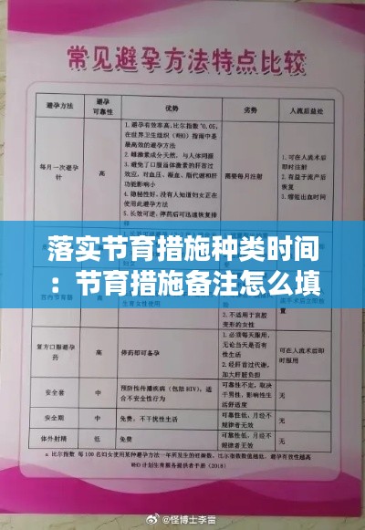 落实节育措施种类时间:节育措施备注怎么填