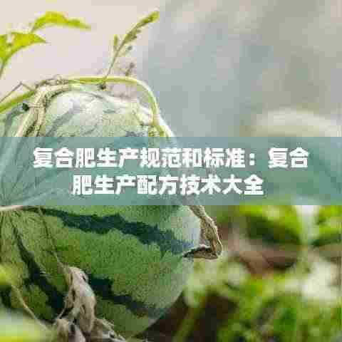 复合肥生产规范和标准：复合肥生产配方技术大全 