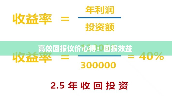 高效回报议价心得:回报效益