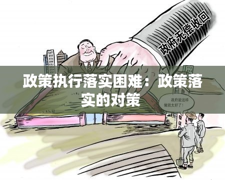 政策执行落实困难:政策落实的对策