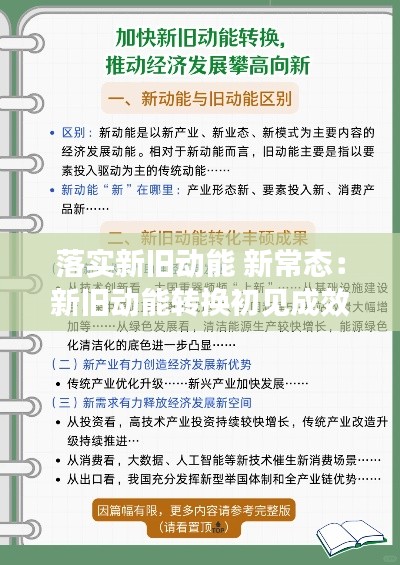 落实新旧动能 新常态:新旧动能转换初见成效