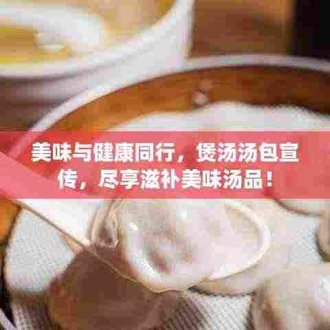 美味与健康同行,煲汤汤包宣传,尽享滋补美味汤品!