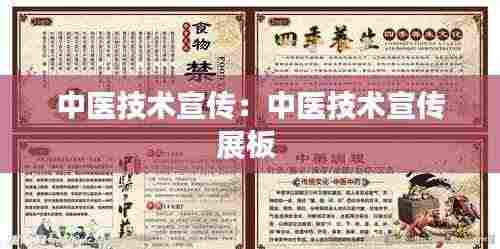 中医技术宣传：中医技术宣传展板 