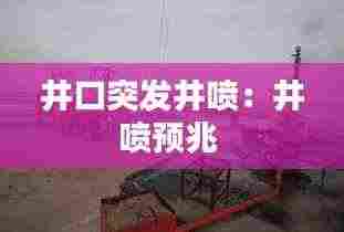 井口突发井喷:井喷预兆