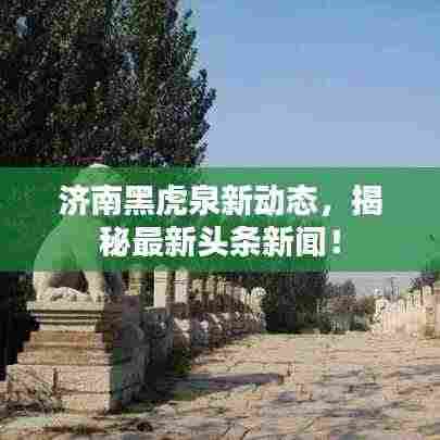 济南黑虎泉新动态,揭秘最新头条新闻!