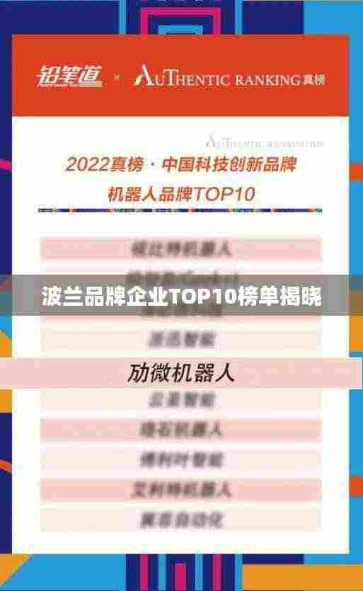 波兰品牌企业TOP10榜单揭晓