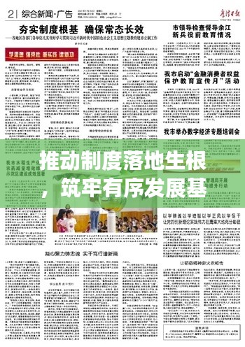 推动制度落地生根，筑牢有序发展基石