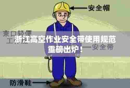 浙江高空作业安全带使用规范重磅出炉!