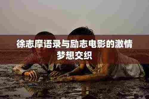 徐志摩语录与励志电影的激情梦想交织